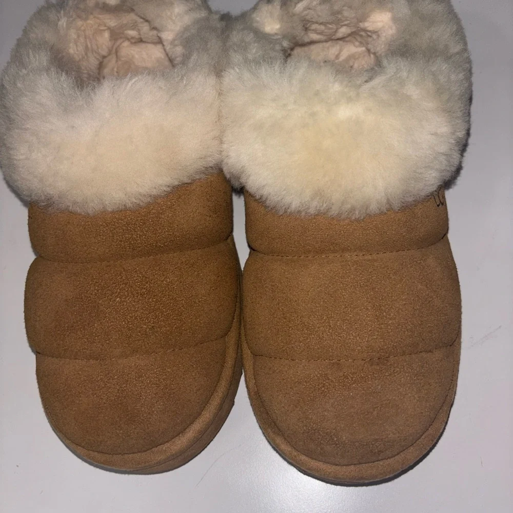UGG Tazzlita Women's Chestnut Platform Slippers Shoes Size 9 - Picture 2 of 7